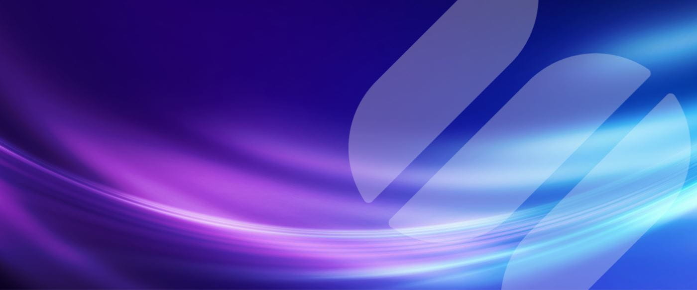 The Spirax logo S on a purple blue gradient background